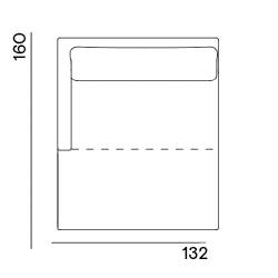 Astin op maat gemaakt / Divan medium arm links