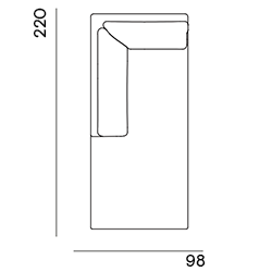 Astin op maat gemaakt / longchair arm links