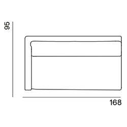 Astin op maat gemaakt / 2,5-zits arm links