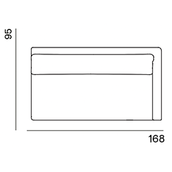Astin op maat gemaakt / 2,5-zits arm rechts