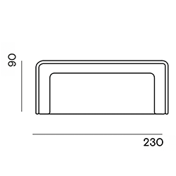 Bolster op maat gemaakt / 2-zits