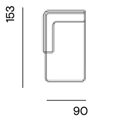 Bolster op maat gemaakt / longchair small arm links