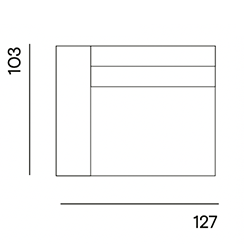 Edge Made to Order / 1,5-seat arm left