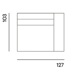 Edge Made to Order / 1,5-seat arm right