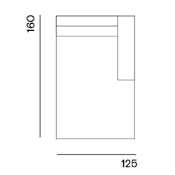 Edge Made to Order / Divan medium arm right