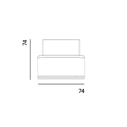 Sinclair op maat gemaakt / Fauteuil - draaivoet