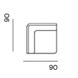Bolster op maat gemaakt / Corner