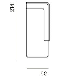 Bolster Made to Order / Longchair arm right