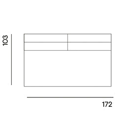 Edge Made to Order / 2-seat no arms