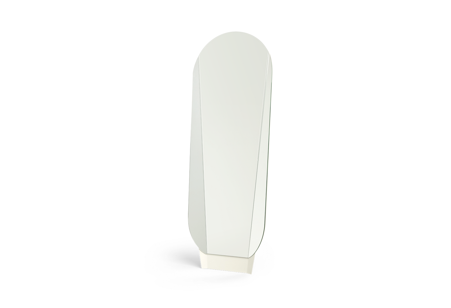 Split full length mirror - white