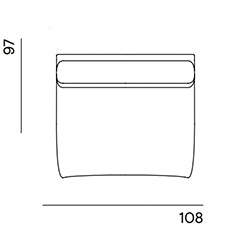 Frankie op maat gemaakt / 1,5-zits zonder armleuning