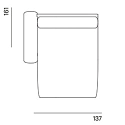 Frankie op maat gemaakt / Divan medium arm links