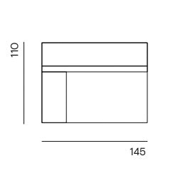 Clay Made to Order / 1,5-seat arm left