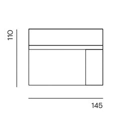 Clay Made to Order / 1,5-seat arm right