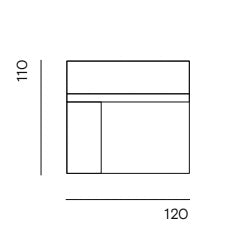 Clay Made to Order / 1-seat arm left