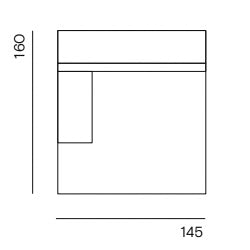 Clay Made to Order / Longchair arm left