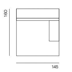 Clay Made to Order / Longchair arm right