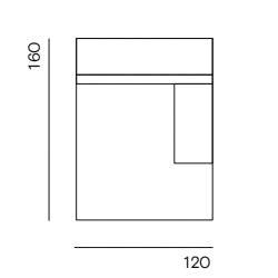 Clay Made to Order / Longchair small arm right